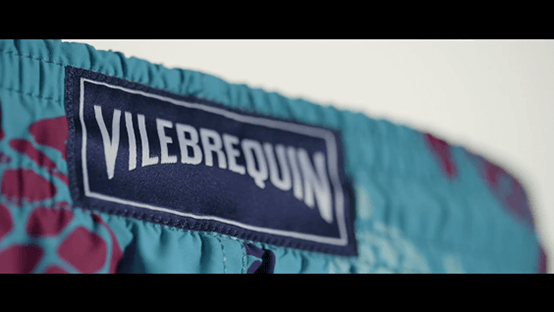 Brand label stitching by Vilebrequin