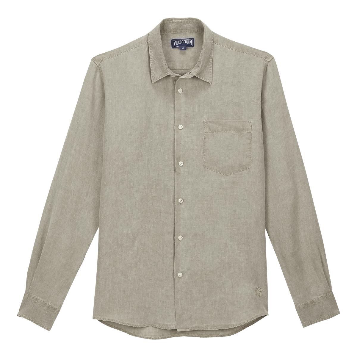 Мужская Льняная Рубашка