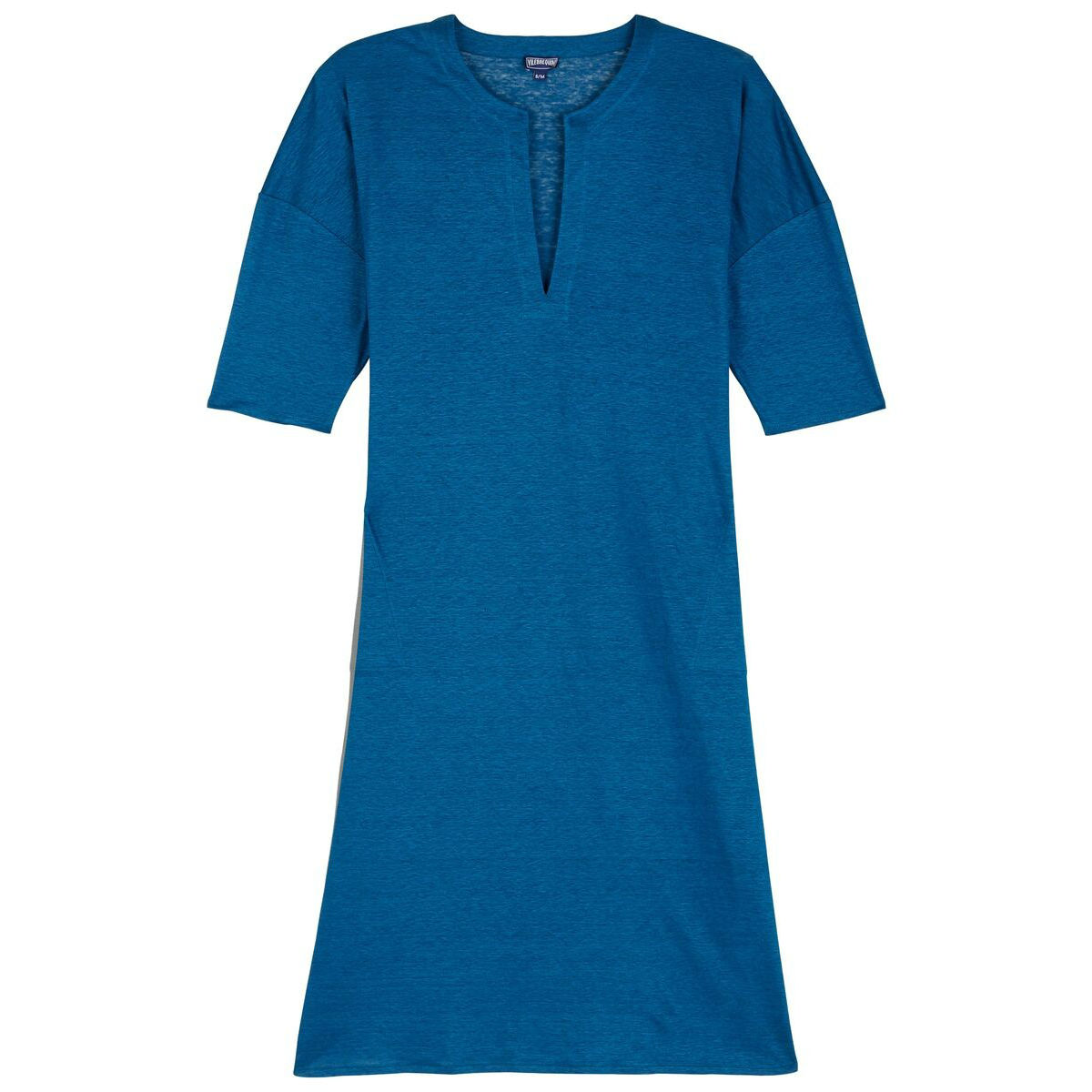 Женское Льняное Трикотажное Платье Однотонное