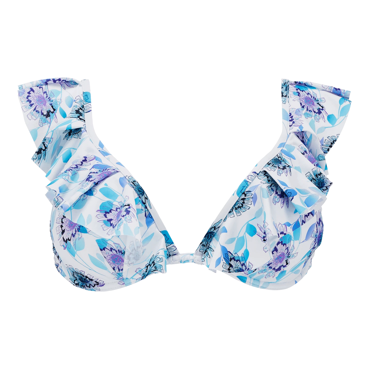 Топ с оборкой Flash Flowers