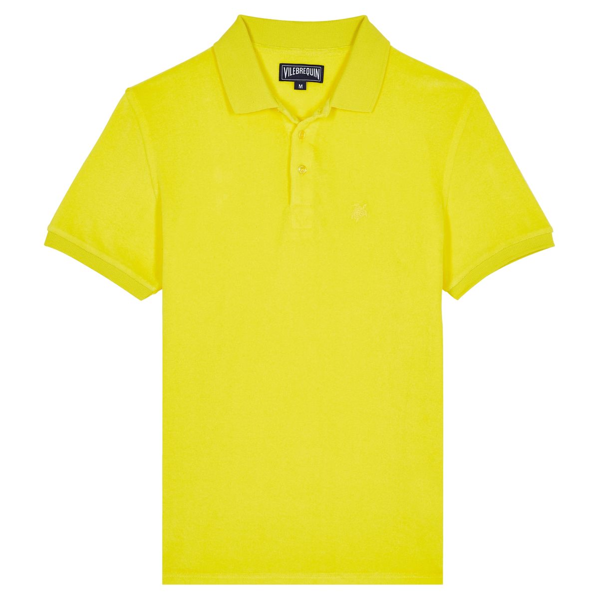 Мужское Поло из Махровой Ткани Однотонное