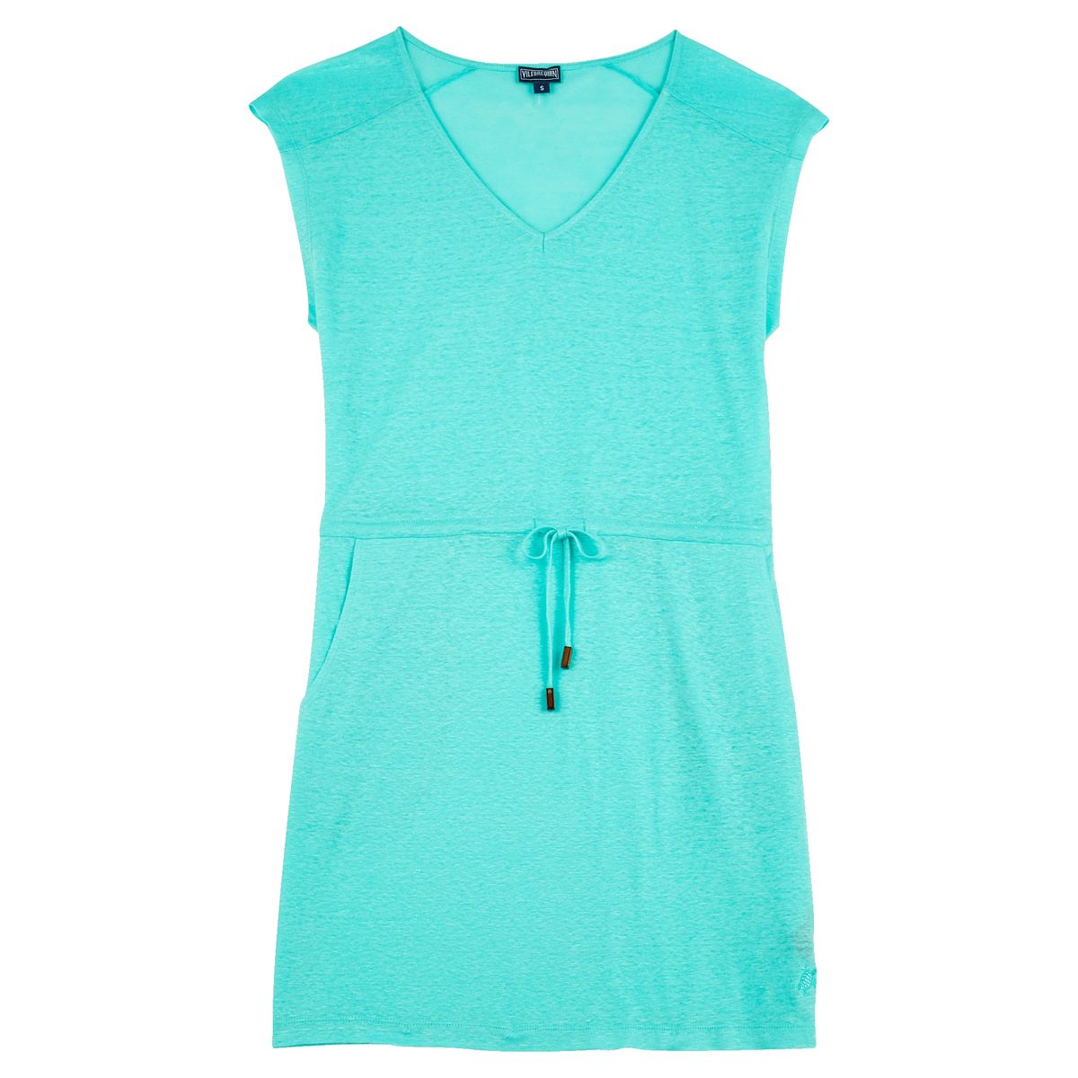 Женское Платье из Махровой Ткани Однотонное