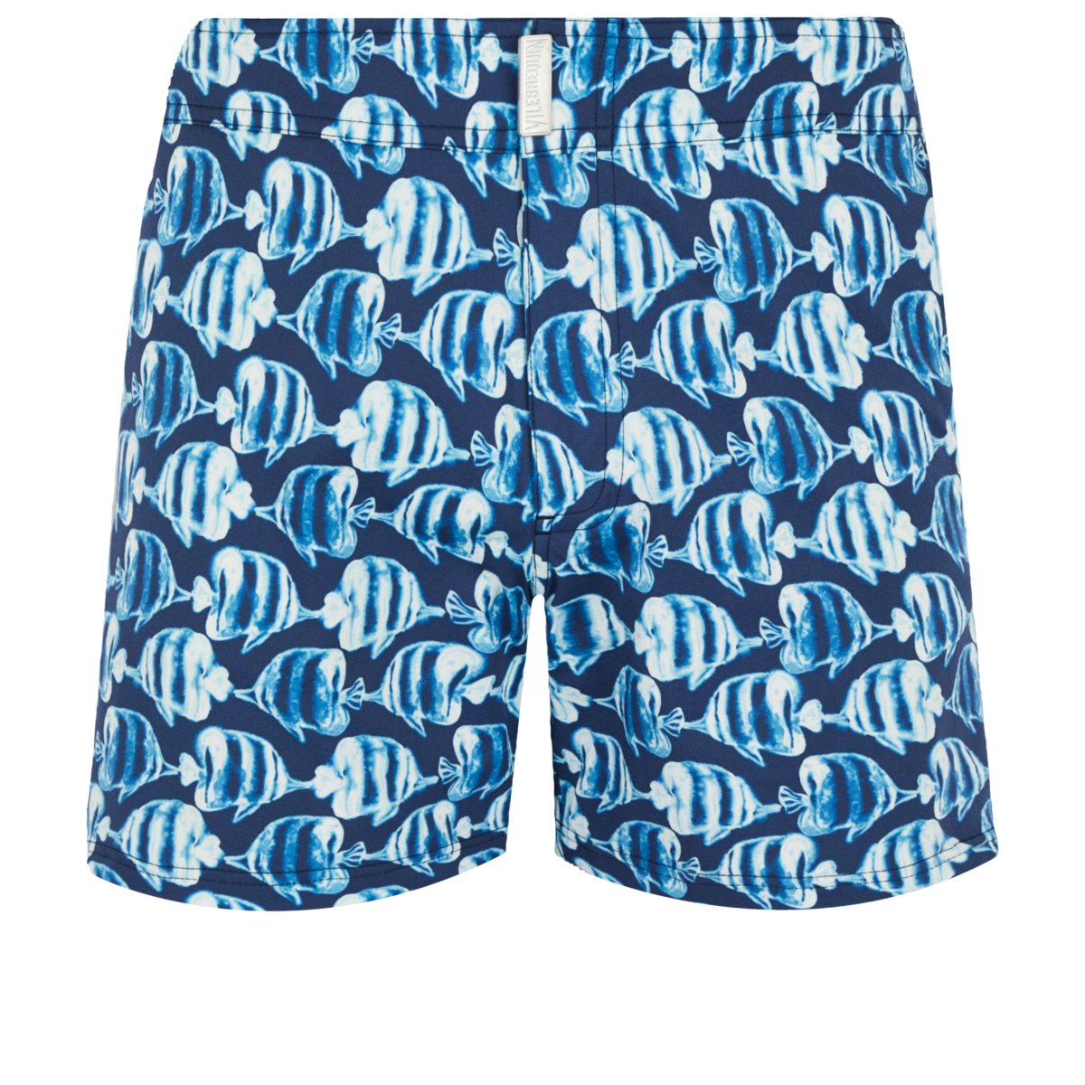 Мужские Плавательные Шорты на Молнии из Эластичной Ткани