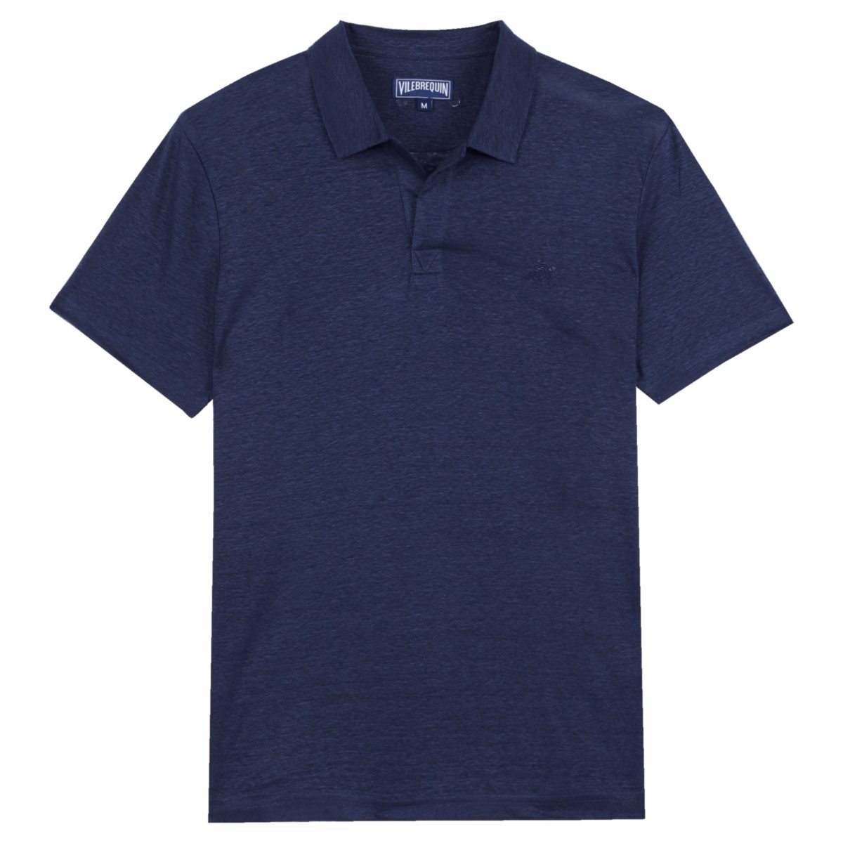 Мужское Льняное Поло Однотонное