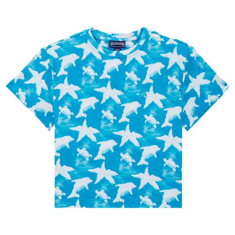 Детская Хлопковая Футболка Clouds