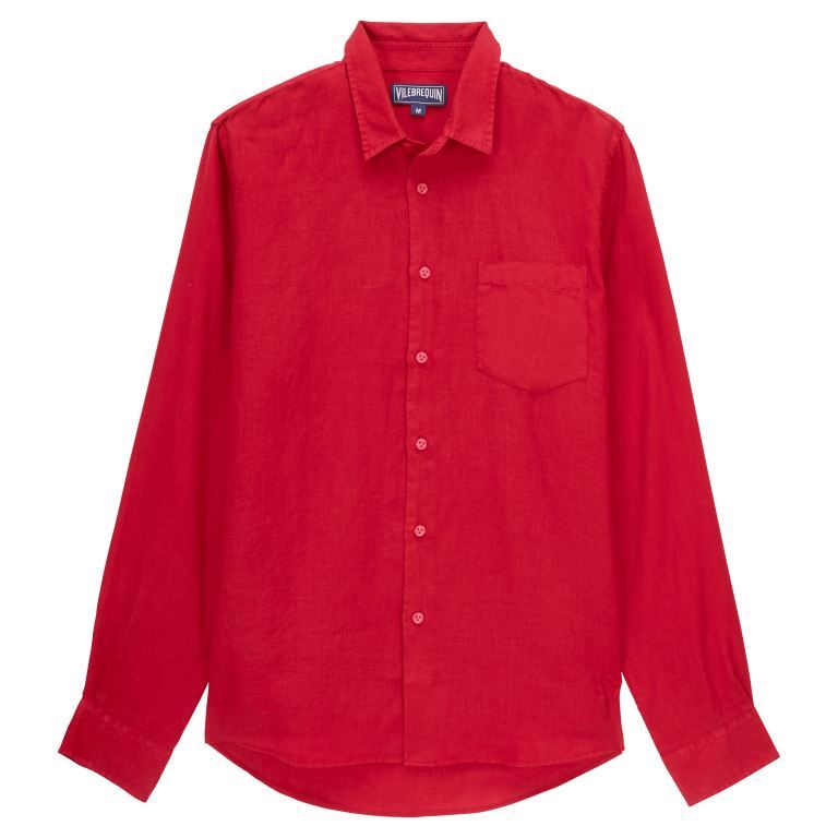 Мужская Льняная Рубашка